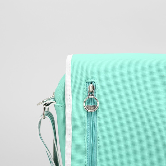 Сумка молод Стиляга, 22*8*25см, отд на молнии, 2 н/кармана, регул ремень, мятный