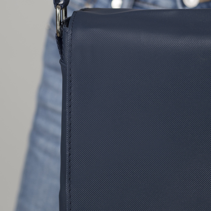 Сумка молод Скетч, 24*10*24см, отд на молнии, н/карман, регул ремень, темно-синий