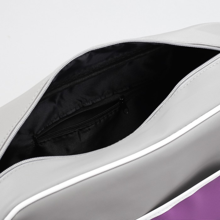 Сумка молод Гаджет, 33*12*26см, отд на молнии, н/карман, регул ремень, сиреневый