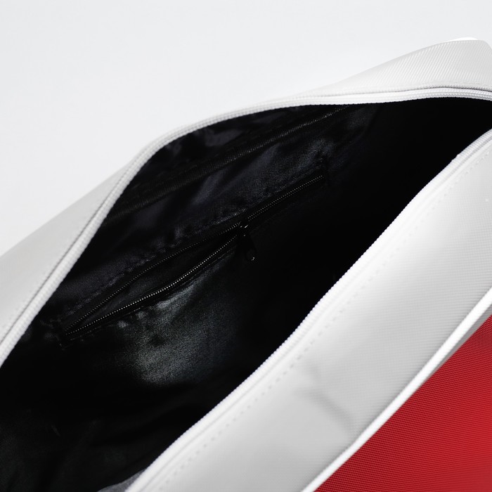 Сумка молод Гаджет, 33*12*26см, отд на молнии, н/карман, регул ремень, красный