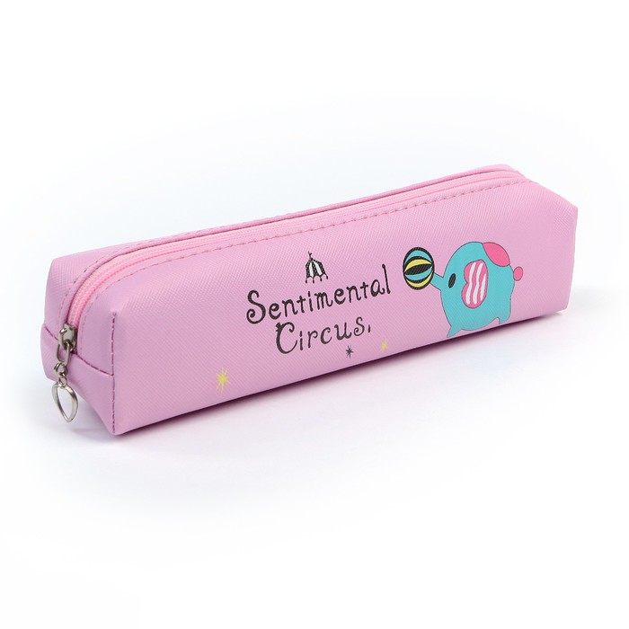 Пенал школьный на молнии МИКС Слоник