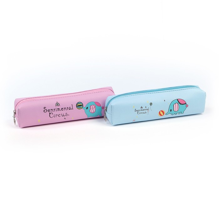 Пенал школьный на молнии МИКС Слоник