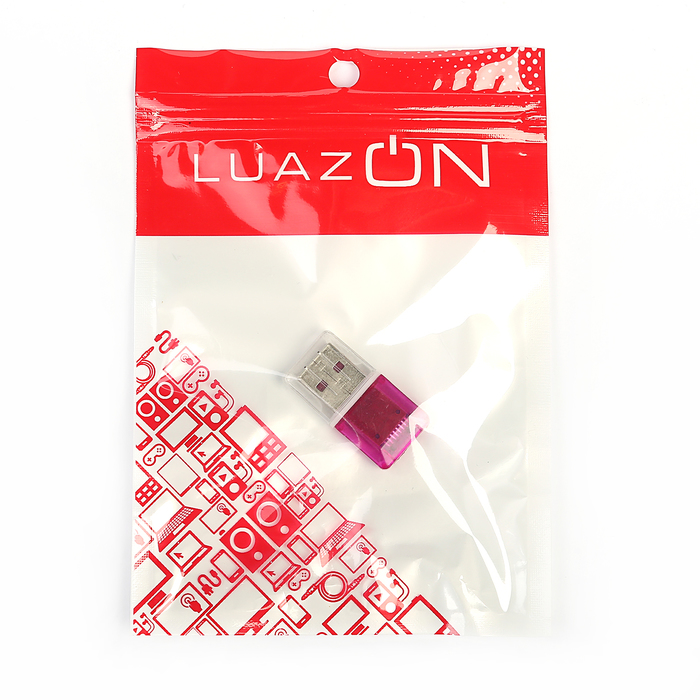 Картридер microSD, цвет МИКС