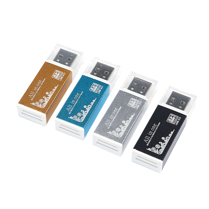 Картридер универсальный SD,microSD, M2, MS, МИКС