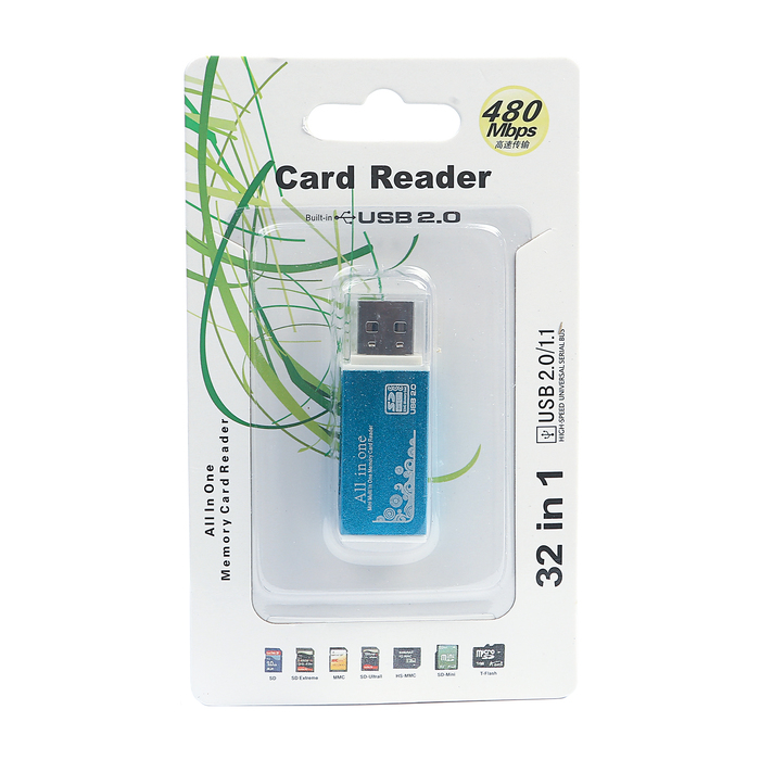 Картридер универсальный SD,microSD, M2, MS, МИКС