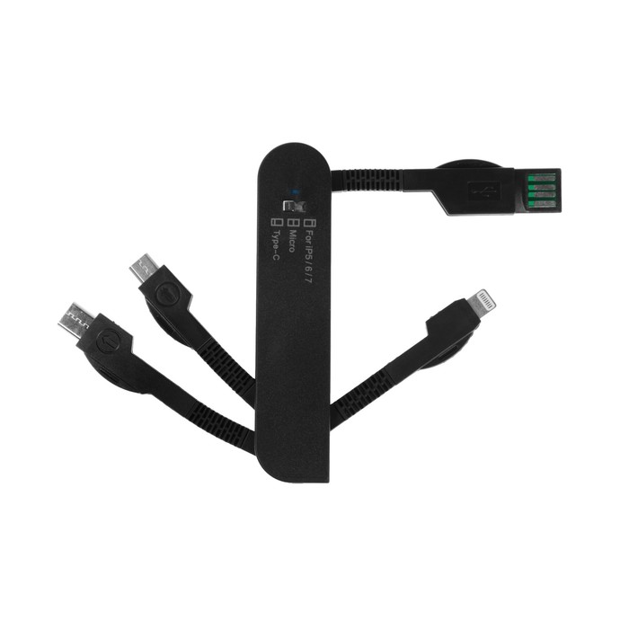 Универсальный переходник для зарядки I5,6,7, microUsb, Type-C МИКС