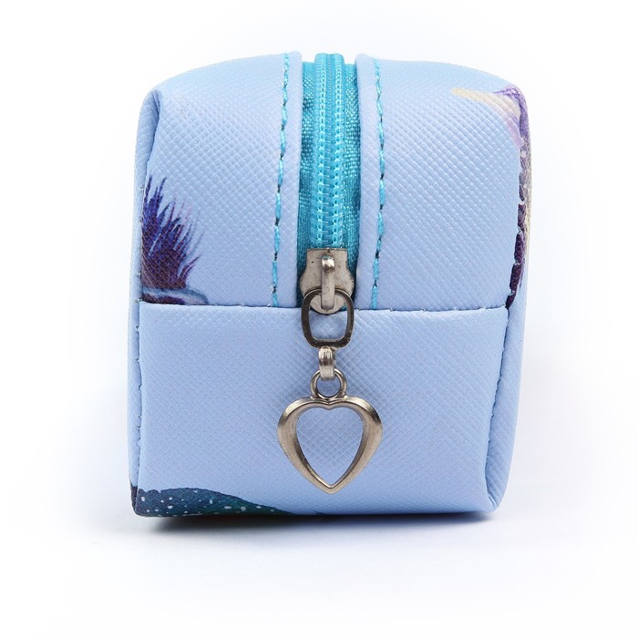 Пенал школьный на молнии МИКС Перышки