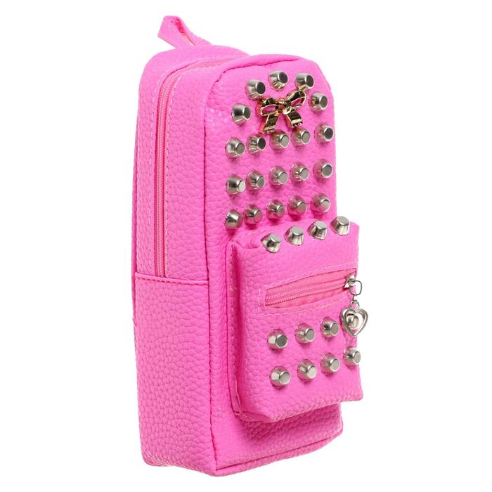 Пенал школьный на молнии МИКС Города