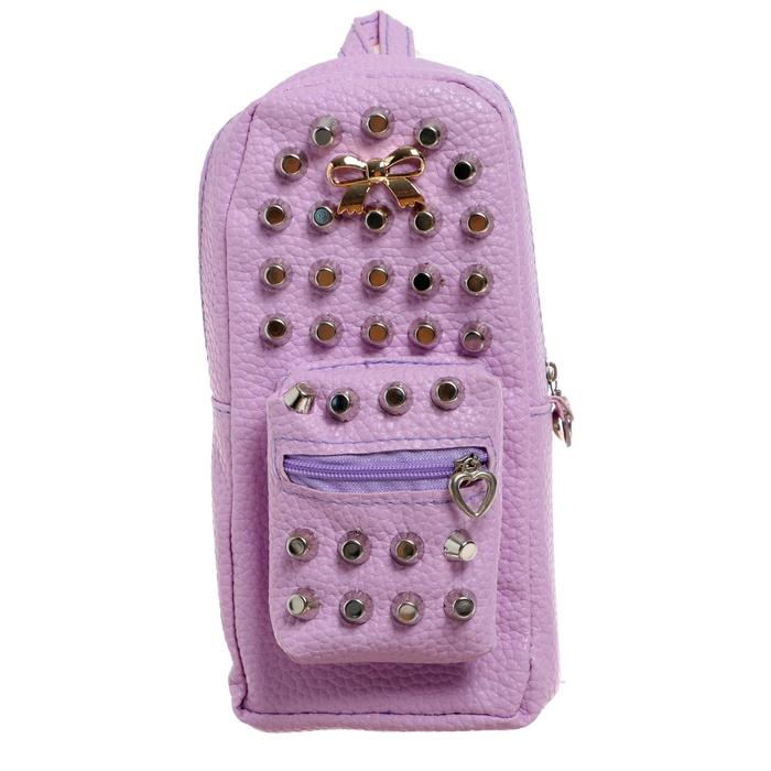 Пенал школьный на молнии МИКС Совы