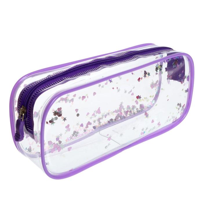 Пенал школьный на молнии МИКС Мишки 2отделения