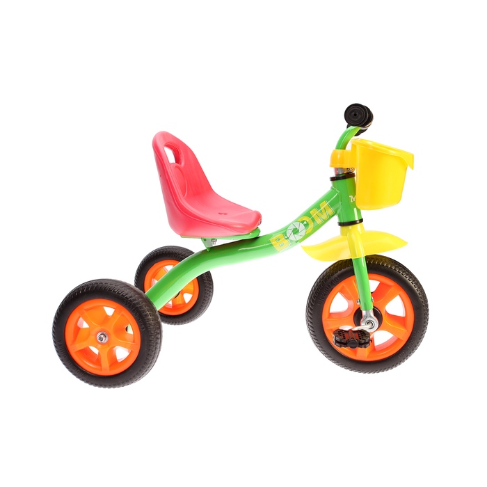 Велосипед трехколесный Micio Boom 2018, цвет зеленый/оранжевый/желтый