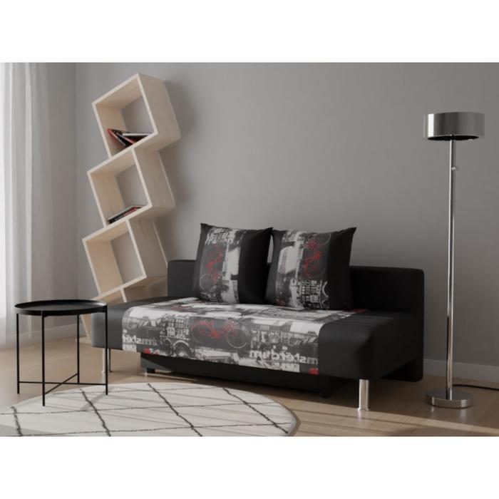 Диван «Марлин», механизм «еврокнижка», пружины «змейка», обивка «амстердам графит»