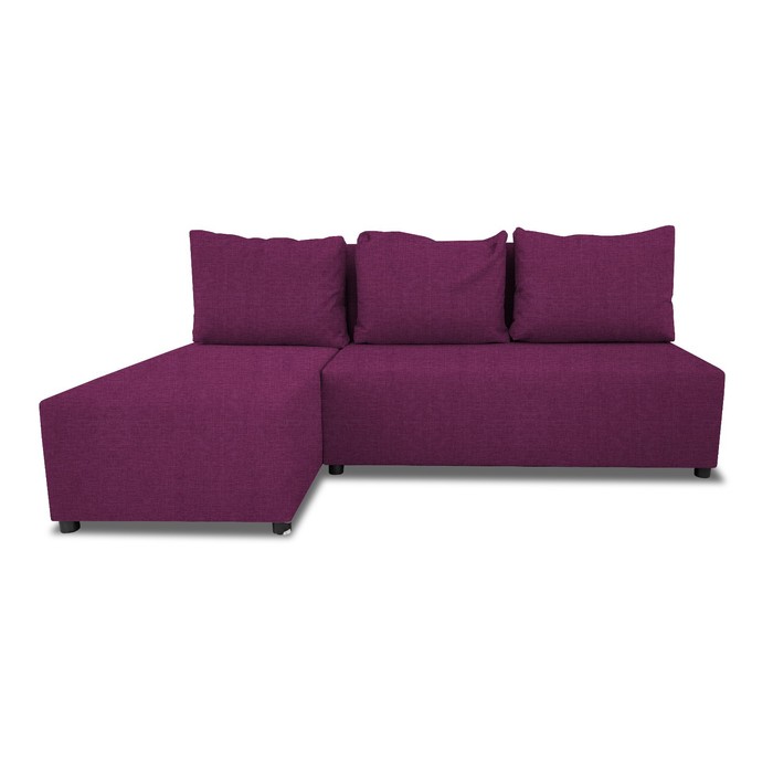 Угловой диван «Алиса», еврокнижка, рогожка savana/arben, цвет berry прямой диван алиса 4 еврокнижка рогожка savana цвет berry