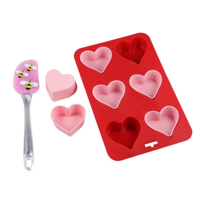 Набор кулинарный Flex Mode, лопатка, форма для маффинов, форма для кексов (45129-4158)