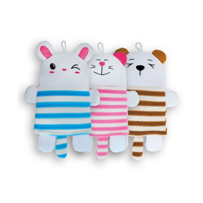 Мочалка Beauty Format детская рукавичка "ZOO", МИКС (58735-7166)