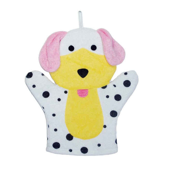 Мочалка Beauty Format детская рукавичка "СОБАКА/КОРОВКА" (58736-7171) МИКС