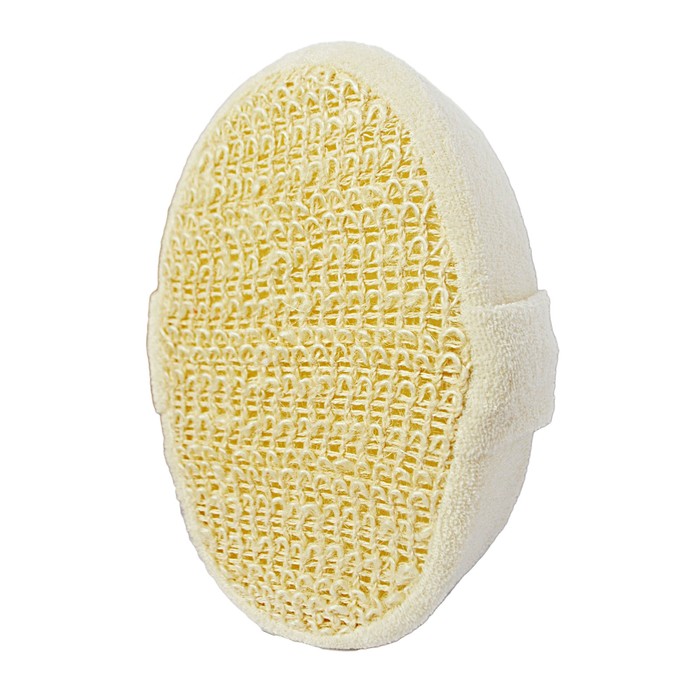 Мочалка Beauty Format натуральная овальная, крапива + хлопок (45587-4002)