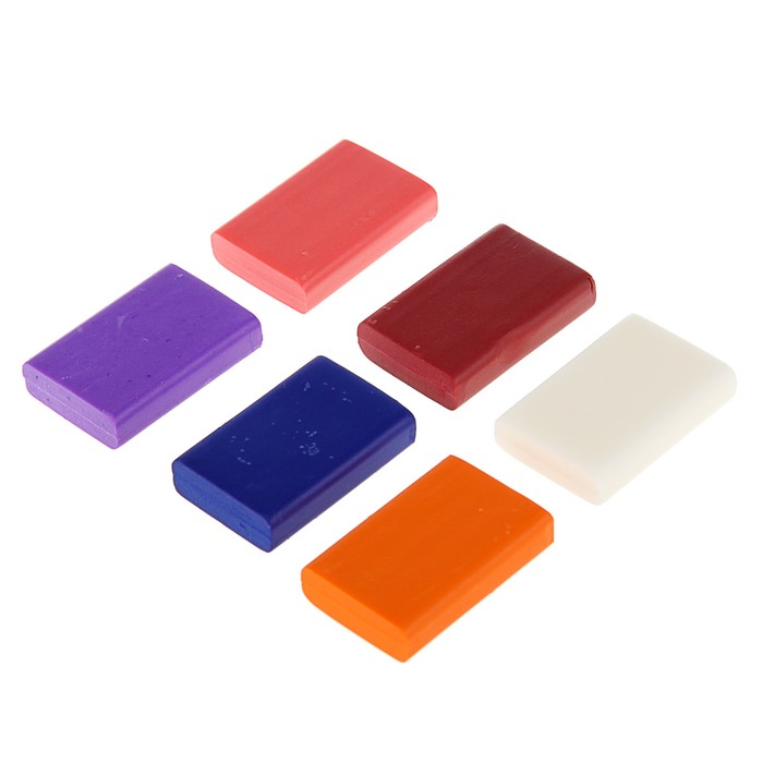 Пластика-полимерная глина набор ЗКХ Сонет 6 цветов 120 г "Ягодный" 59103595