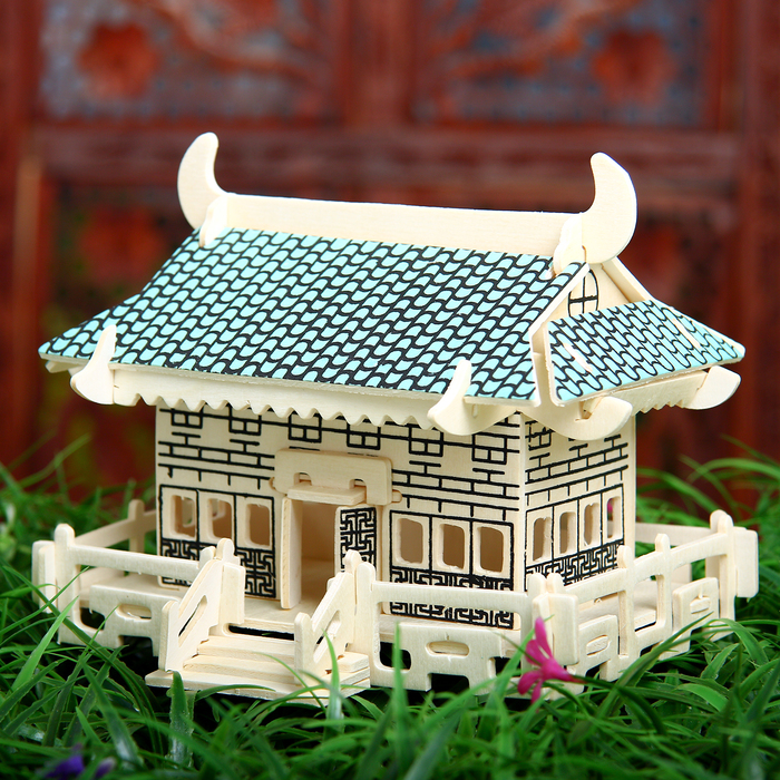 Конструктор деревянный 3D "Домик на воде"