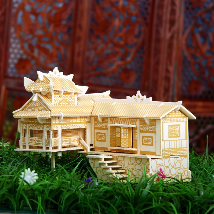Конструктор деревянный 3D "Дом на сваях"