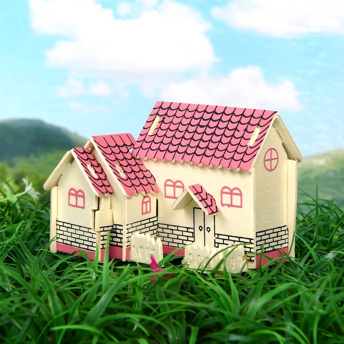 Конструктор деревянный 3D "Дачный домик"