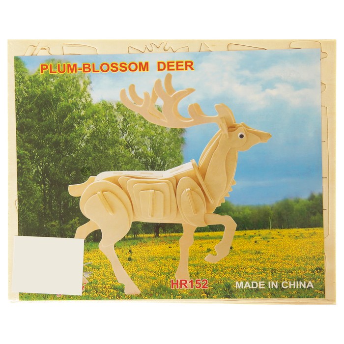 Конструктор деревянный 3D "Олень"