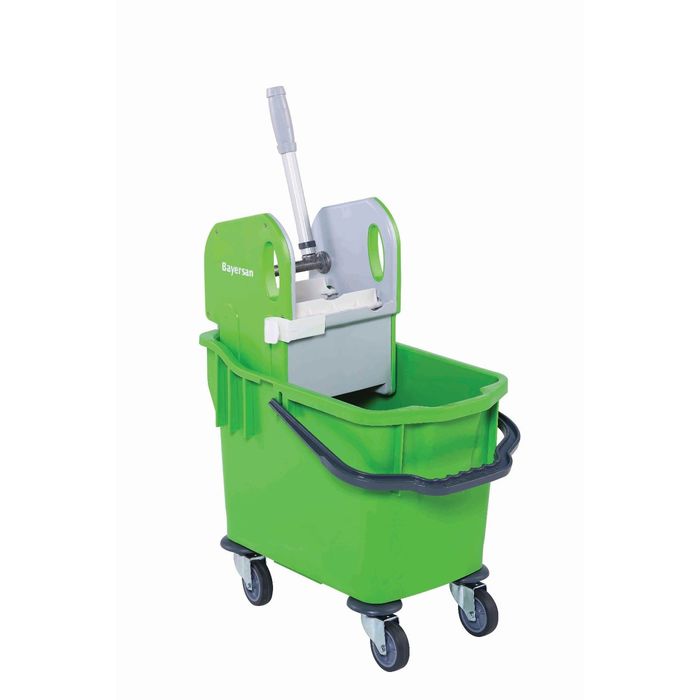 Тележка уборочная Bayersan, на колёсах, 25 л, насадка для отжима (45648-5040)
