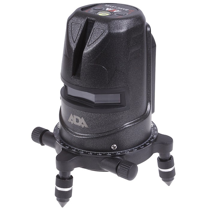 Нивелир лазерный ADA 2D Basis Level, 2 линии, 40/20 м, +/- 0.3мм/м, 5/8", кейс