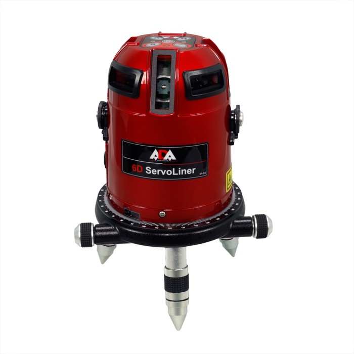 Нивелир лазерный ADA 6D Servoliner, 9 лучей, 50/10 м, ± 0.1 мм/м, кейс