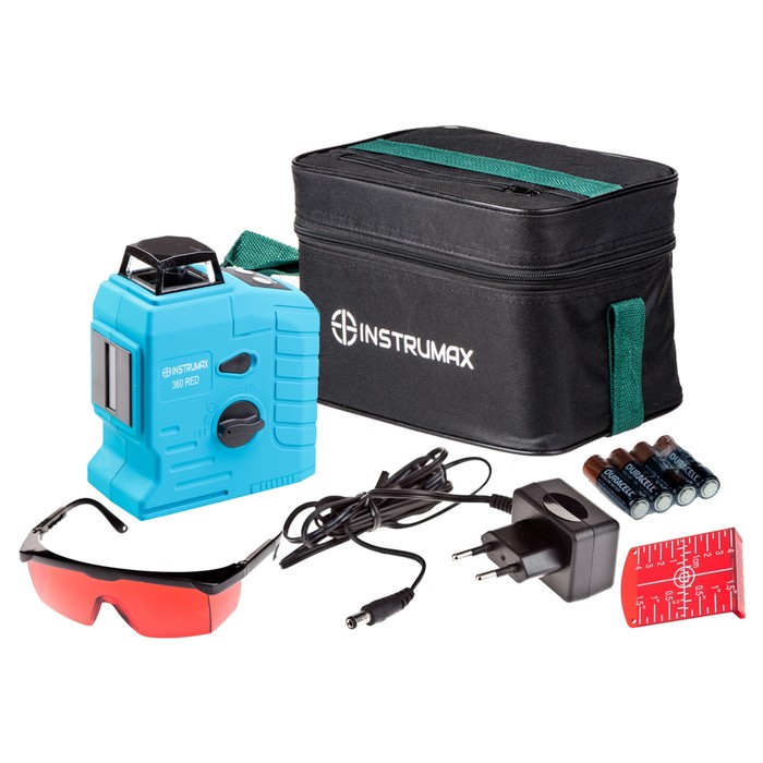 Нивелир лазерный ADA INSTRUMAX 360 RED, 2 луча, 20/40 м, ± 3 мм/10м, 5/8"