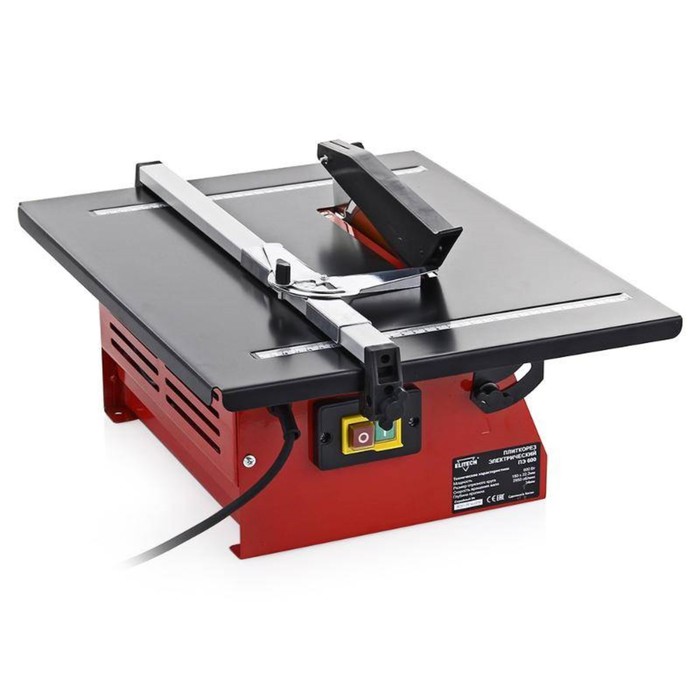 Плиткорез Elitech ПЭ 600, электр., 600 Вт, ф180х22 мм, 2950 об/мин, 500х400 мм, рез 34 мм