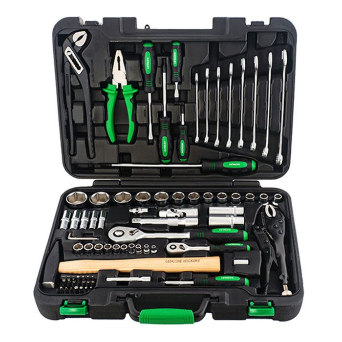 Набор инструмента Hitachi HTC-774014, 1/4" и 1/2", 72 предм., кейс