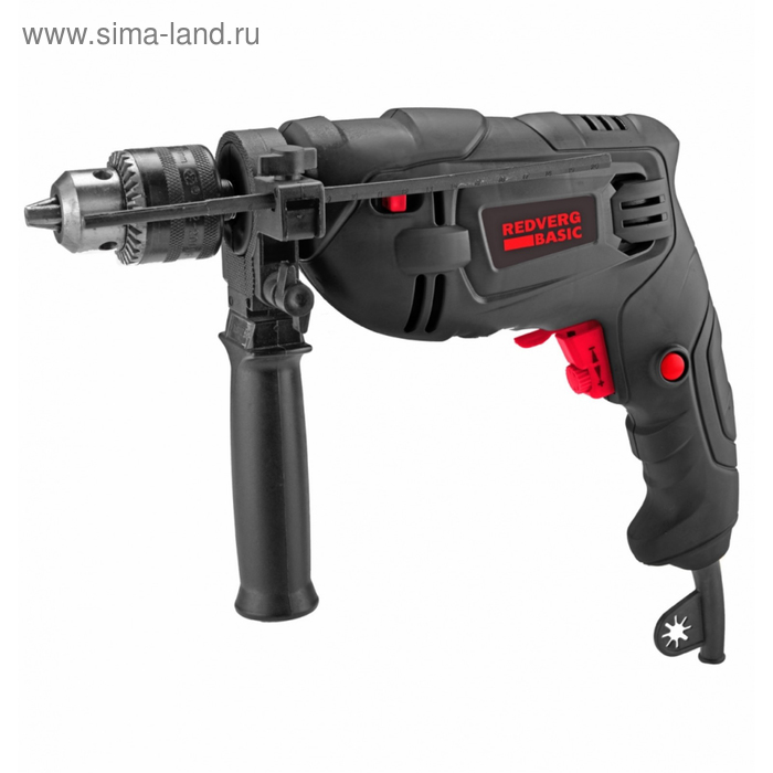 Дрель ударная RedVerg ID 500 Basic 500 Вт 2900 обмин ЗВП 13мм деревометалл 2513 мм 206600₽