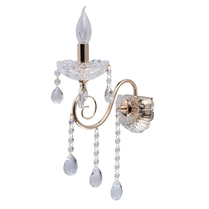 Бра "Адель" 1x40W E14 золото 38x13x23см