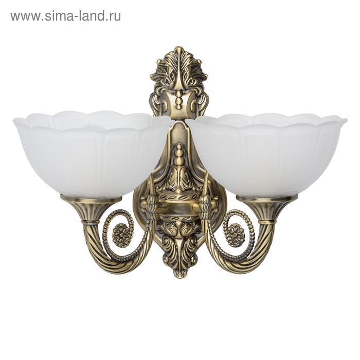 фото Бра "афина" 2x60w е27 19x42x27см mw-light