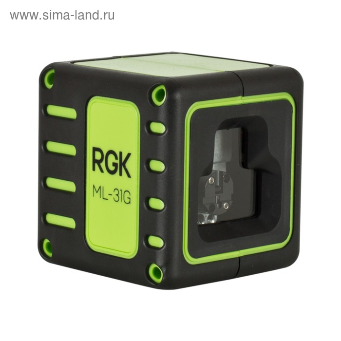 Нивелир лазерный RGK ML-31G, 1/4, 2 луча, +/- 2 мм, до 20 м, зеленый лазер нивелир лазерный kapro 842g 2 луча зелёный 1 4 ± 0 4 мм м выравнивание 15 м