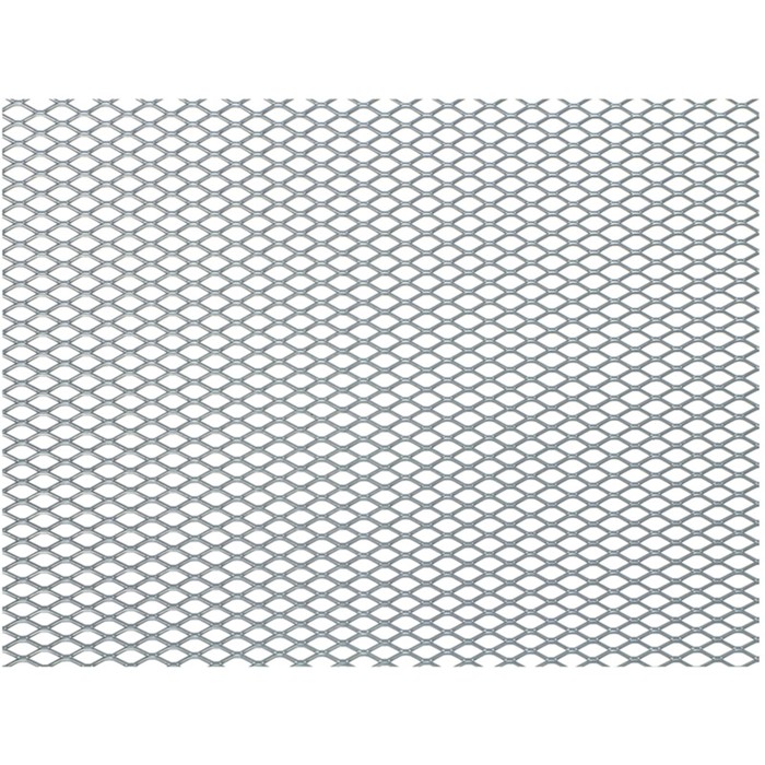 Сетка защитно-декоративная Dollex, алюминий, 100х20 см, ячейки 10х5,5 мм, серебро
