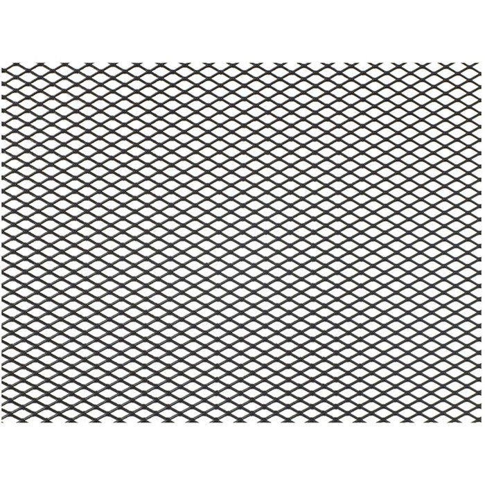 Сетка защитно-декоративная Dollex, алюминий, 100х20 см, ячейки 10х5,5 мм, черная