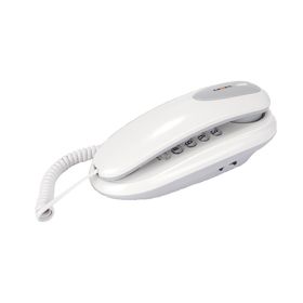 Телефон Texet TX 236, проводной, регулятор громкости звонка,  светло-серый Ош