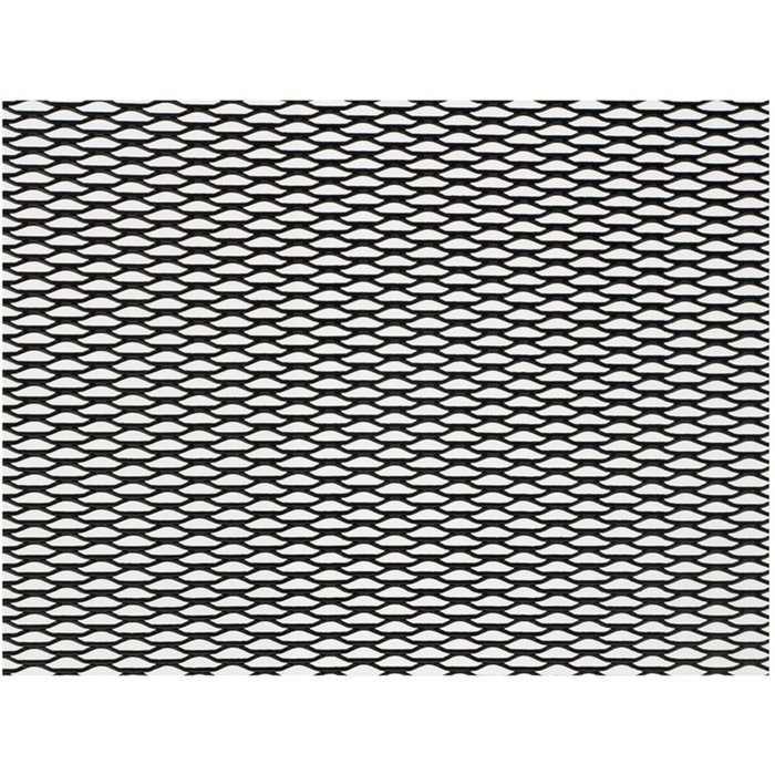 Сетка защитно-декоративная Dollex, алюминий, 100х30 см, ячейки 15х4,5 мм, черная