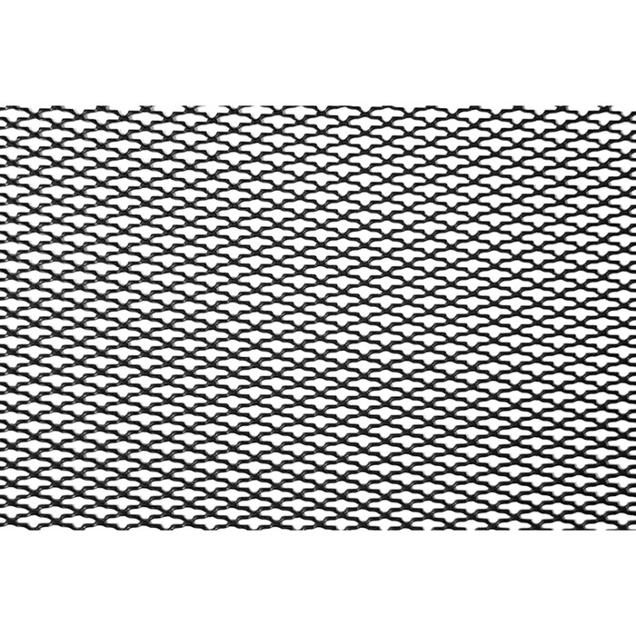 Сетка защитно-декоративная Dollex, алюминий, 100х30 см, ячейки 15х6,5 мм, черная