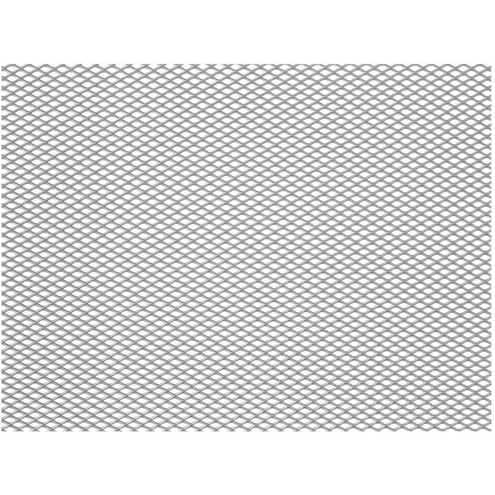 Сетка защитно-декоративная Dollex, алюминий, 100х40 см, ячейки 6х3,5 мм, серебро