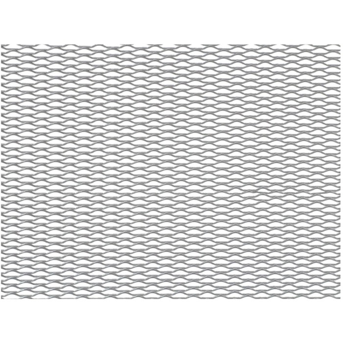 Сетка защитно-декоративная Dollex, алюминий, 100х40 см, ячейки 15х4,5 мм, серебро