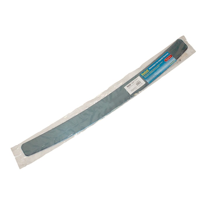 Накладка на задний бампер Dollex, Hyundai Solaris 2014-, хэтчбэк, нержавеющая сталь