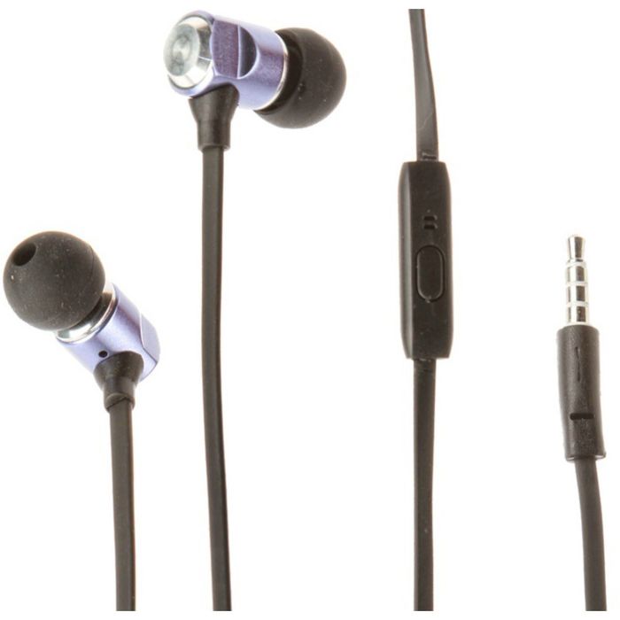 Гарнитура Maverick Pure Sound E701, металлический корпус, синяя
