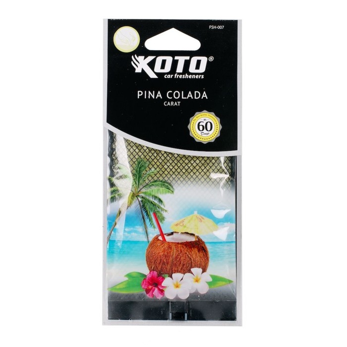Ароматизатор воздуха CARAT "Пина колада", пакетик под сиденье