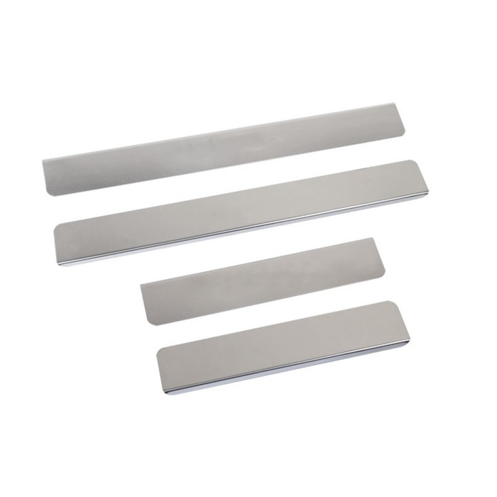 Накладки на пороги Dollex, Toyota Corolla 2013-, нержавеющая сталь, набор 4 шт.