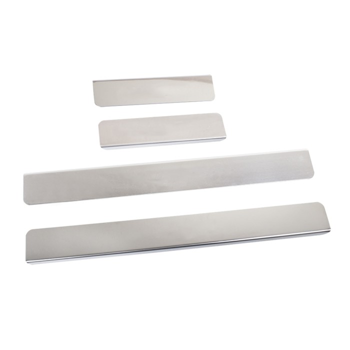 Накладки на пороги Dollex, Lada Largus, нержавеющая сталь, набор 4 шт.