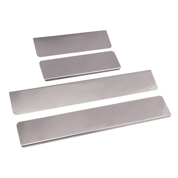 Накладки на пороги Dollex, Hyundai Getz 2002-2011, нержавеющая сталь, набор 4 шт.