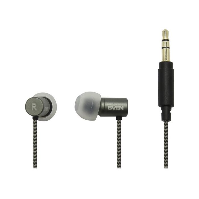 Наушники Sven SEB-280, вкладыши вакуумные, серые